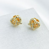 Dashing Beauty Pretzel Stud Earrings