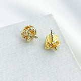 Dashing Beauty Pretzel Stud Earrings