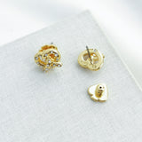 Dashing Beauty Pretzel Stud Earrings