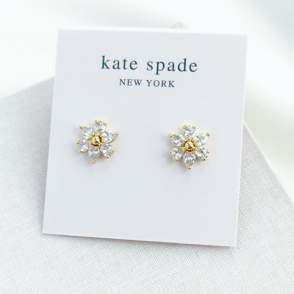 First Bloom Stud Earrings (Clear)