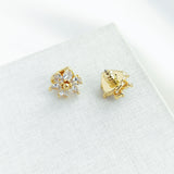 First Bloom Stud Earrings (Clear)