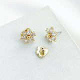 First Bloom Stud Earrings (Clear)