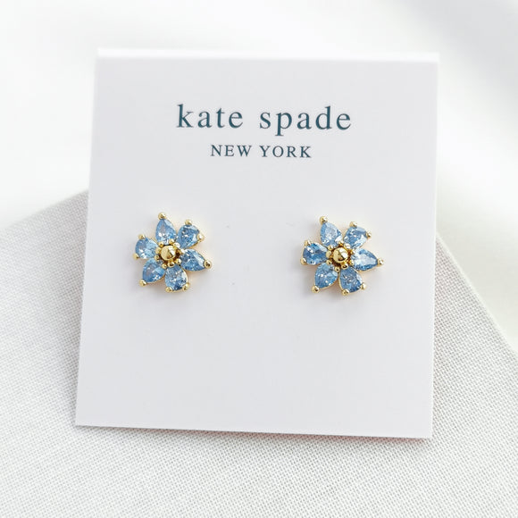 First Bloom Stud Earrings (Light Blue)