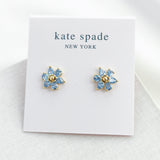 First Bloom Stud Earrings (Light Blue)