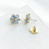 First Bloom Stud Earrings (Light Blue)