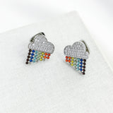 Into The Sky Rainbow Stud Earrings