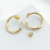 Hot Dog Hoop Earrings