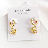 Dashing Beauty Pretzel Drop Huggie Earrings