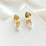 Love Game Arrow Double Huggies Earrings