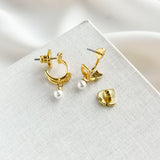 Love Game Arrow Double Huggies Earrings