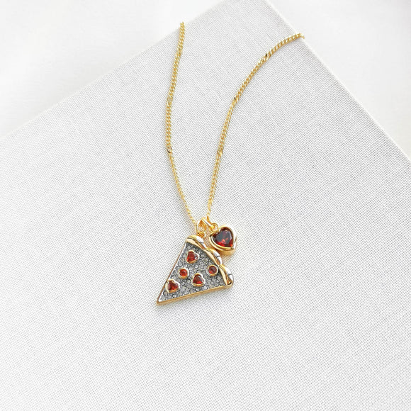 Pizza My Heart Pendant Necklace