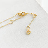 Dashing Beauty Pretzel Pendant Necklace