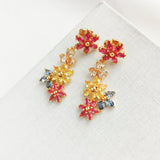 First Bloom Gold Linear Earrings