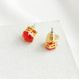 Treasure Trove Gold Pink Sand Stud Earrings