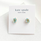 Treasure Trove Gold Blue Stud Earrings