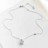 Starring Bunny Silver Pendant Necklace