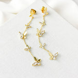Social Butterfly Linear Earrings