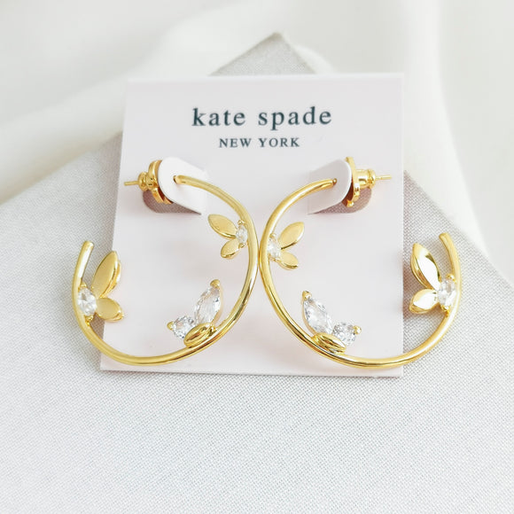 Social Butterfly Hoop Earrings
