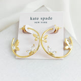 Social Butterfly Hoop Earrings