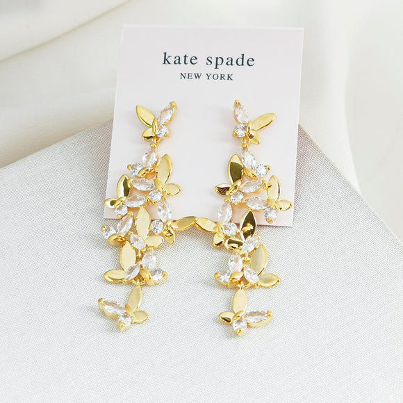 Social Butterfly Statement Linear Earrings