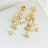 Social Butterfly Statement Linear Earrings