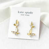 Social Butterfly Gold Drop Earrings