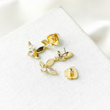 Social Butterfly Gold Drop Earrings