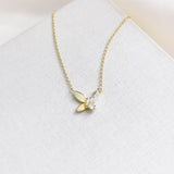 Social butterfly mini pendant Necklace
