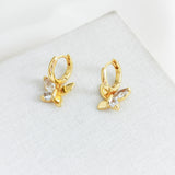 Social Butterfly Huggies Earrings