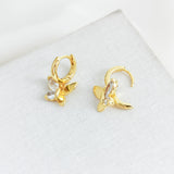 Social Butterfly Huggies Earrings