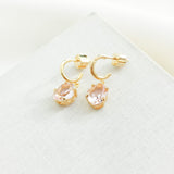 Treasure Trove Pink Huggie Earrings