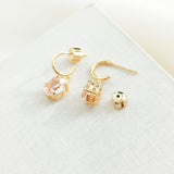 Treasure Trove Pink Huggie Earrings