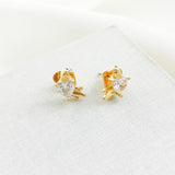 Love Birds Gold Stud Earrings