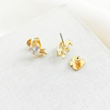 Love Birds Gold Stud Earrings