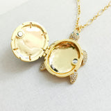Paradise Found Turtle Gold Necklace