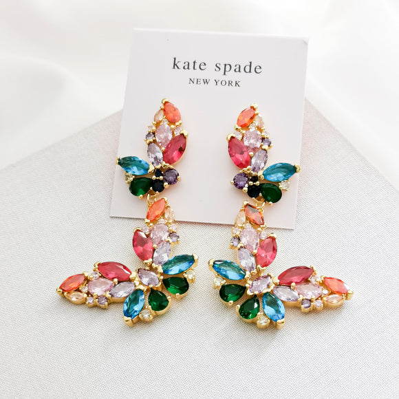 Social Butterfly Double Drop Earrings