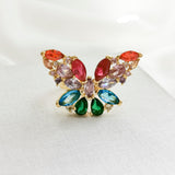 Social Butterfly Statement Ring Size 7