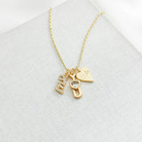 True love You Me Us Gold Neckalce