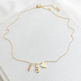 True love You Me Us Gold Neckalce