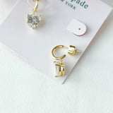 My Love April Heart Huggie Earrings