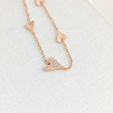 Sweetheart Line Rose Gold Bracelet