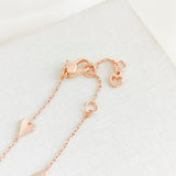 Sweetheart Line Rose Gold Bracelet