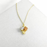 Love Birds Gold Pendant Necklace