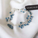 AK simple blue crystals bracelet