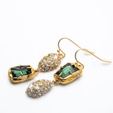 ALEXIS BITTAR Charming Colorful Gemstones Gold-toned Earrings