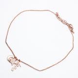 Alicia Bonnie Sparkling Clear Crystals Rose Gold star and moon Necklace