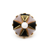 Trina Turk Vintage Colorful Stones Gold-toned Ring