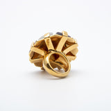 Trina Turk Classic Colorful Stones Gold-toned Ring