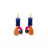 Trina Turk Adorable Colorful Stones Gold-toned Earrings