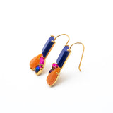 Trina Turk Adorable Colorful Stones Gold-toned Earrings